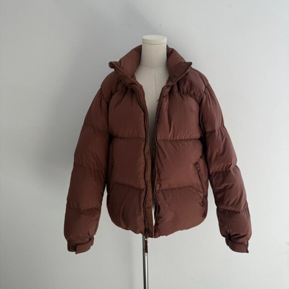 Tna Mega Puff Jacket | Brown | Women’s Size Small | Aritzia Puffer - Picture 1 of 5